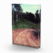 Fallt eine Kurve auf der Straße Fotoblock (Rechts)