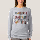 Falltastic Trendy Graphic Long Sleeved T-Shirt (Vorderseite)