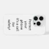 Falltelefon Witz lustiger Schutz iPhone Hülle (Rückseite (Horizontal))