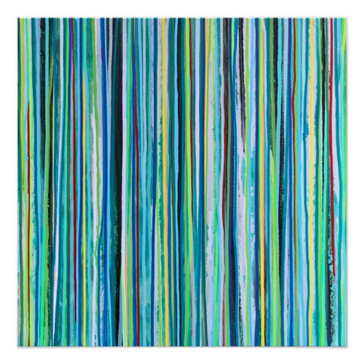 Fallwasser perfektes Poster (Vorderseite)