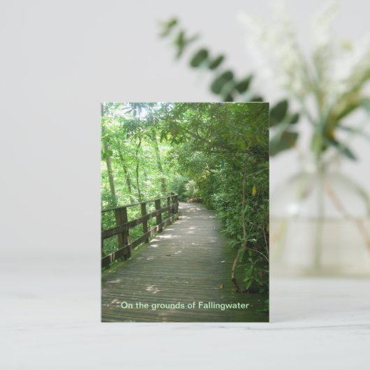 Fallwasser Postkarte (Stehend Vorderseite)