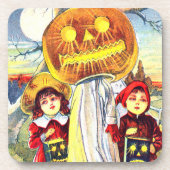 Fallween Pumpkin Ghost Untersetzer (Vorderseite)