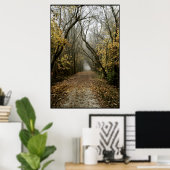 Fallweg führt in Nebel Poster (Heimbüro)