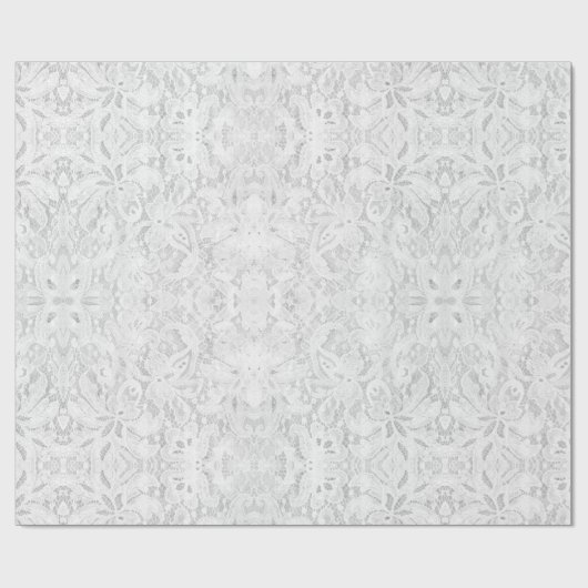 Fallweiße Spitze Geschenkpapier (Flach)