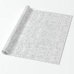 Fallweiße Spitze Geschenkpapier<br><div class="desc">Elegante weiße Imitat.

Klicken Sie auf "Anpassen",  um Ihren eigenen personalisierten Text hinzuzufügen!</div>