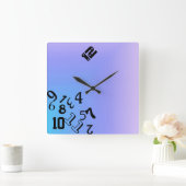 Fallzahl Quadratische Wanduhr (Zuhause)