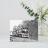 Fallzug in Schwarz und Weiß Postkarte (Stehend Vorderseite)