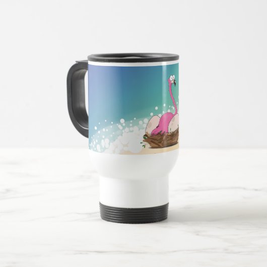 Falmingos Reisebecher (Vorderseite Links)