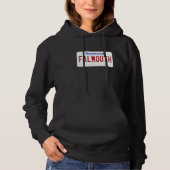 Falmouth Cape Cod Boston Massachusetts License Pla Hoodie (Vorderseite)
