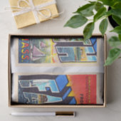 Falmouth Cape Cod Massachusetts Vintage Postkarte Seidenpapier (Geschenk)