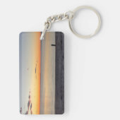 Falmouth Cape Cod Sonnenuntergang Acryl Schlüsselanhänger (Rückseite)