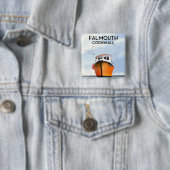 Falmouth Cornwall Reiseposter für Fischereifahrzeu Button (Beispiel)
