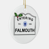 Falmouth MA Keramikornament (Rechts)