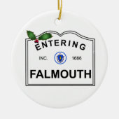 Falmouth MA Keramikornament (Vorne)