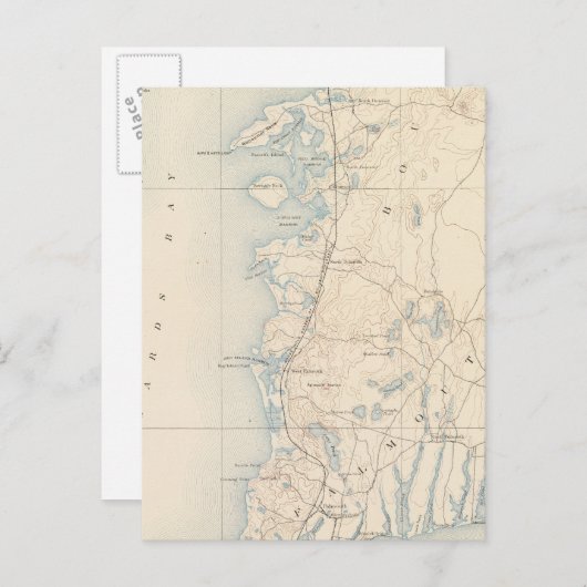 Falmouth, Massachusetts Postkarte (Vorne/Hinten)