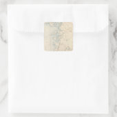 Falmouth, Massachusetts Quadratischer Aufkleber (Tasche)