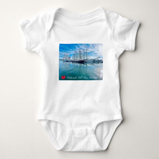FALMOUTH TALL SHIPS FESTIVAL Cornwall Foto Baby Strampler (Vorderseite)