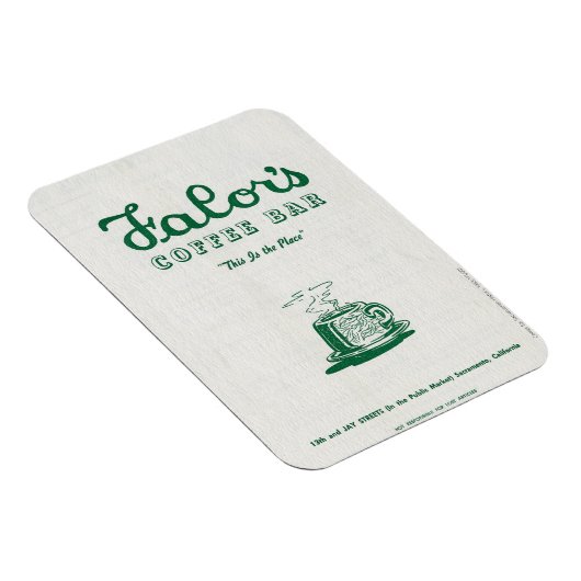 Falor's Coffee Bar Menu Magnet (Rechte Seite)