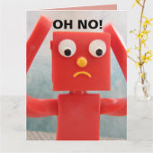 FALSCH ÄLTERER GEWINNEN OH NEIN! RUBBER MAN BIG CA KARTE (Gelbe Blume)