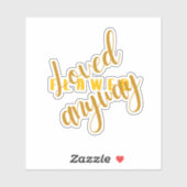 Falsch - beliebig beliebter, auf Treppenaufdruck b Aufkleber (Blatt)