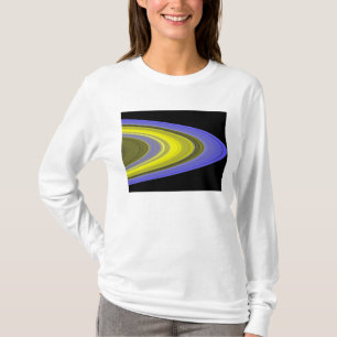 Falsch-Farbebild von Saturns Ringen T-Shirt