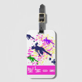 FALSCH GEPÄCKANHÄNGER (Vorderseite Vertikal)