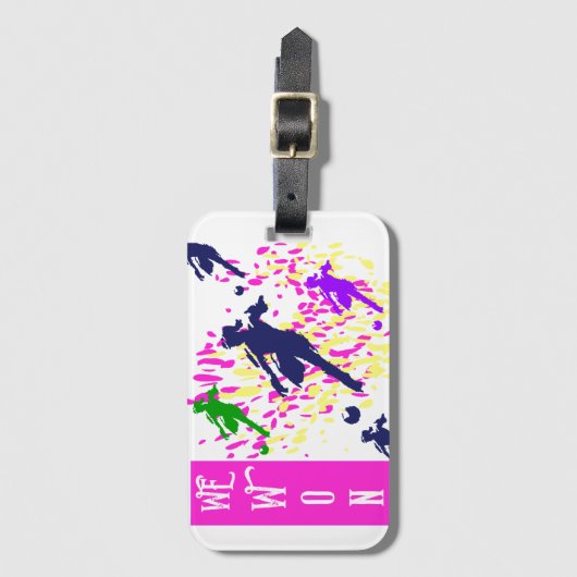 FALSCH GEPÄCKANHÄNGER (Vorderseite Vertikal)