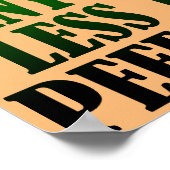 Falsch geschriebene Perfektion Lustiges Poster Sch (Ecke)