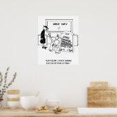 falsch geschriebener Grabstein Poster (Küche)