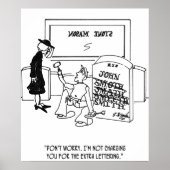 falsch geschriebener Grabstein Poster (Vorne)