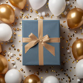 Falsch graue blaue Abpackpapierrolle Geschenkpapier