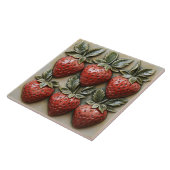 Falsche 3D glasierte italienische Erdbeeren Fliese (Seite)