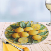 Falsche 3D sizilianische Zitronen Pappteller