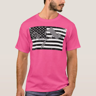 Falsche amerikanische Flag-Bmx T-Shirt