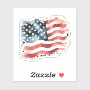 Falsche amerikanische Flagge Aufkleber