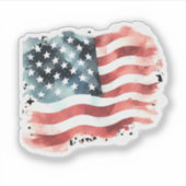 Falsche amerikanische Flagge Aufkleber (Vorderseite)