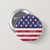 Falsche amerikanische Flagge Button (Vorne & Hinten)