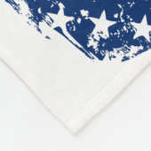 Falsche amerikanische Flagge Fleece Blanket (Ecke)