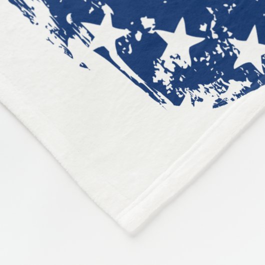 Falsche amerikanische Flagge Fleece Blanket (Ecke)