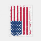 Falsche amerikanische Flagge Fleece Blanket (Vorderseite)
