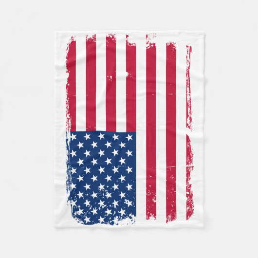 Falsche amerikanische Flagge Fleece Blanket (Vorderseite)