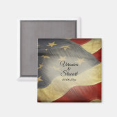 Falsche amerikanische Flagge Magnet (Vorderseite/Rückseite)