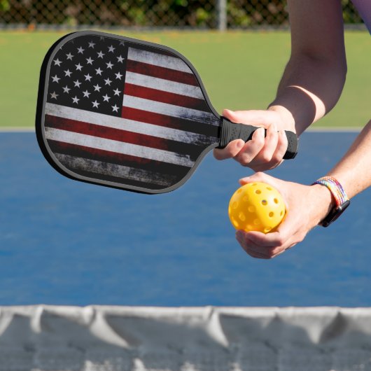 Falsche amerikanische Flagge Pickleball Schläger (InSitu)