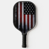 Falsche amerikanische Flagge Pickleball Schläger (Rückseite)