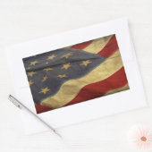 Falsche amerikanische Flagge Rechteckiger Aufkleber (Umschlag)