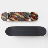 Falsche amerikanische Flagge Skateboard (Horizontal)