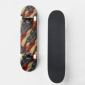 Falsche amerikanische Flagge Skateboard (Vorderseite)