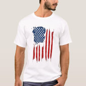 Falsche amerikanische Flagge T-Shirt (Vorderseite)