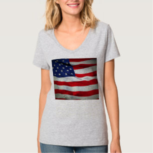 Falsche amerikanische Flagge T-Shirt