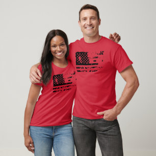 Falsche amerikanische Flagge T-Shirt